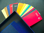 Доступная цветовая гамма дизайнерского картона